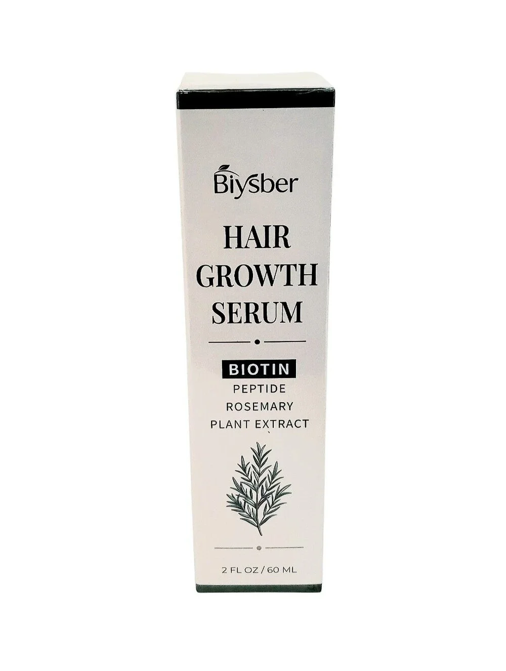 Biysber Hair Growth Serum 2oz Biotin Peptide Rosemary Unisex Scalp Treatment New